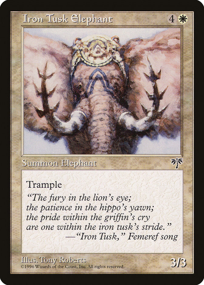 Elefante de Presas de Ferro / Iron Tusk Elephant - Magic: The Gathering - MoxLand