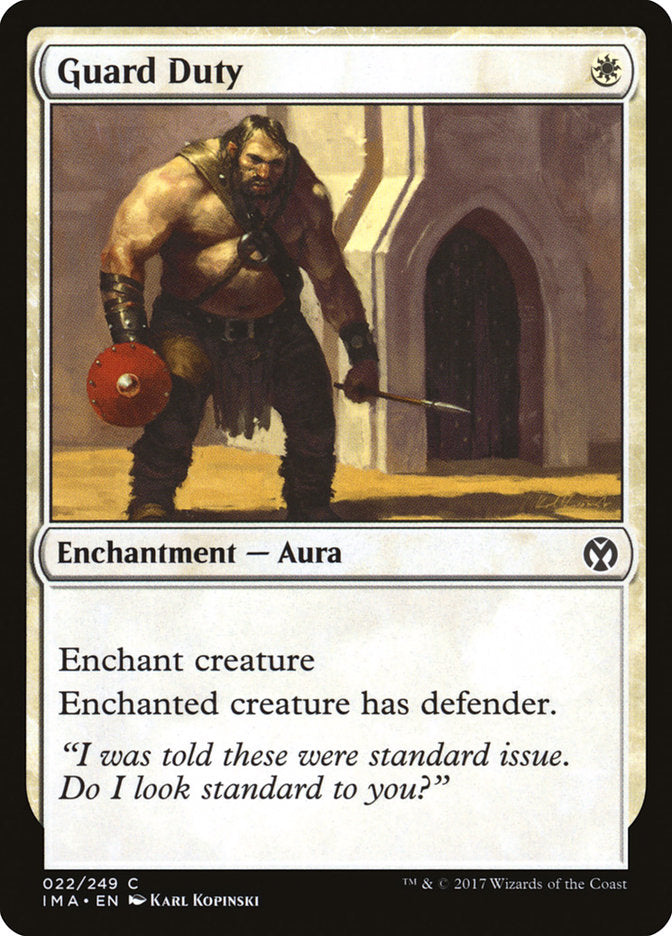 Fazer Guarda / Guard Duty - Magic: The Gathering - MoxLand