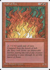 Barreira de Fogo / Wall of Fire - Magic: The Gathering - MoxLand