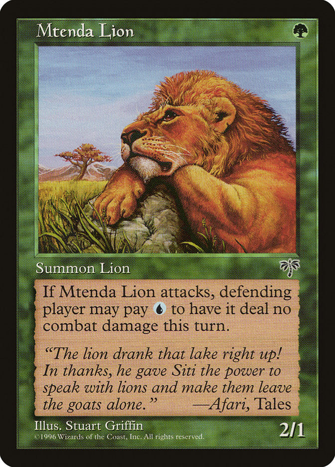 Leão de Mtenda / Mtenda Lion - Magic: The Gathering - MoxLand