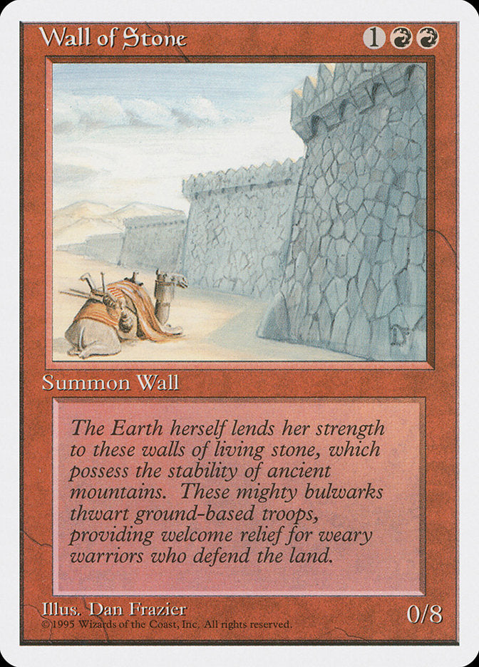 Barreira de Pedra / Wall of Stone - Magic: The Gathering - MoxLand