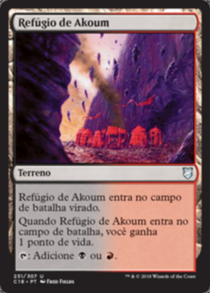 Refúgio de Akoum / Akoum Refuge - Magic: The Gathering - MoxLand