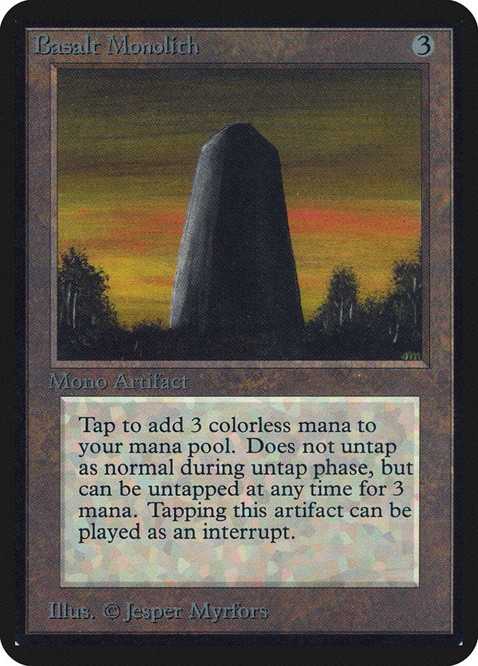 Basalt Monolith / Basalt Monolith - Magic: The Gathering - MoxLand