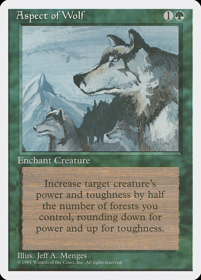 Natureza do Lobo / Aspect of Wolf - Magic: The Gathering - MoxLand