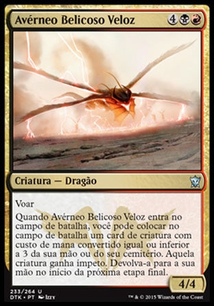 Avérneo Belicoso Veloz / Swift Warkite - Magic: The Gathering - MoxLand