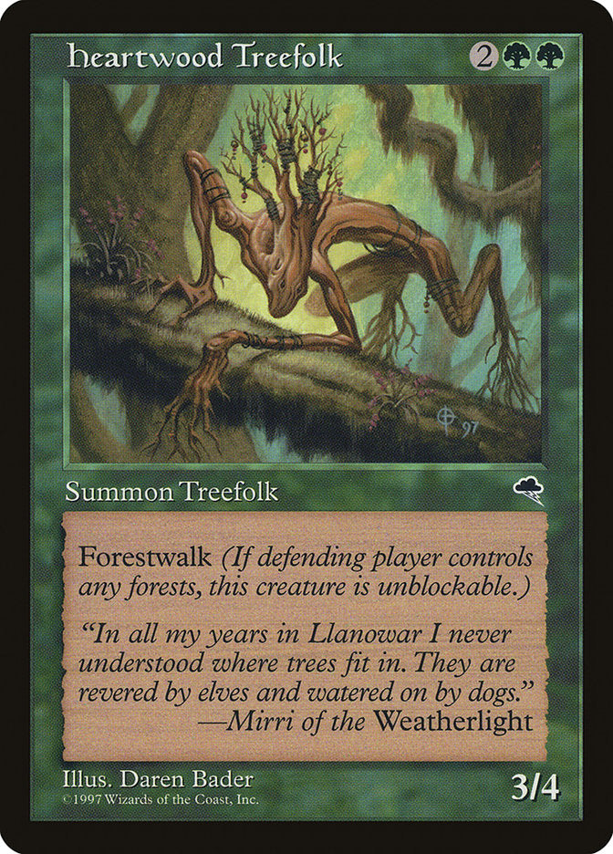 Ents de Heartwood / Heartwood Treefolk - Magic: The Gathering - MoxLand