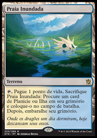 Praia Inundada / Flooded Strand - Magic: The Gathering - MoxLand