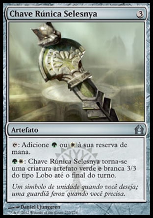 Chave Rúnica Selesnya / Selesnya Keyrune - Magic: The Gathering - MoxLand