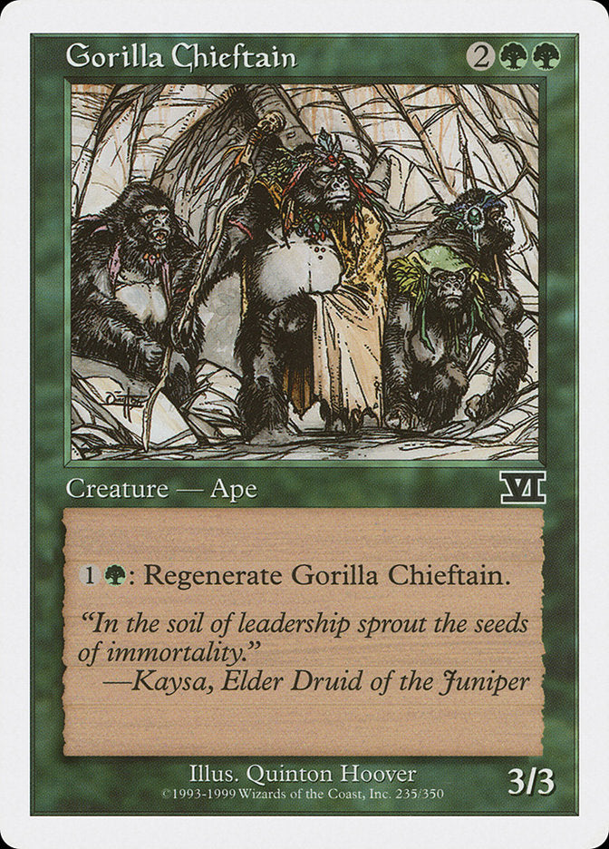 Líder dos Gorilas / Gorilla Chieftain - Magic: The Gathering - MoxLand