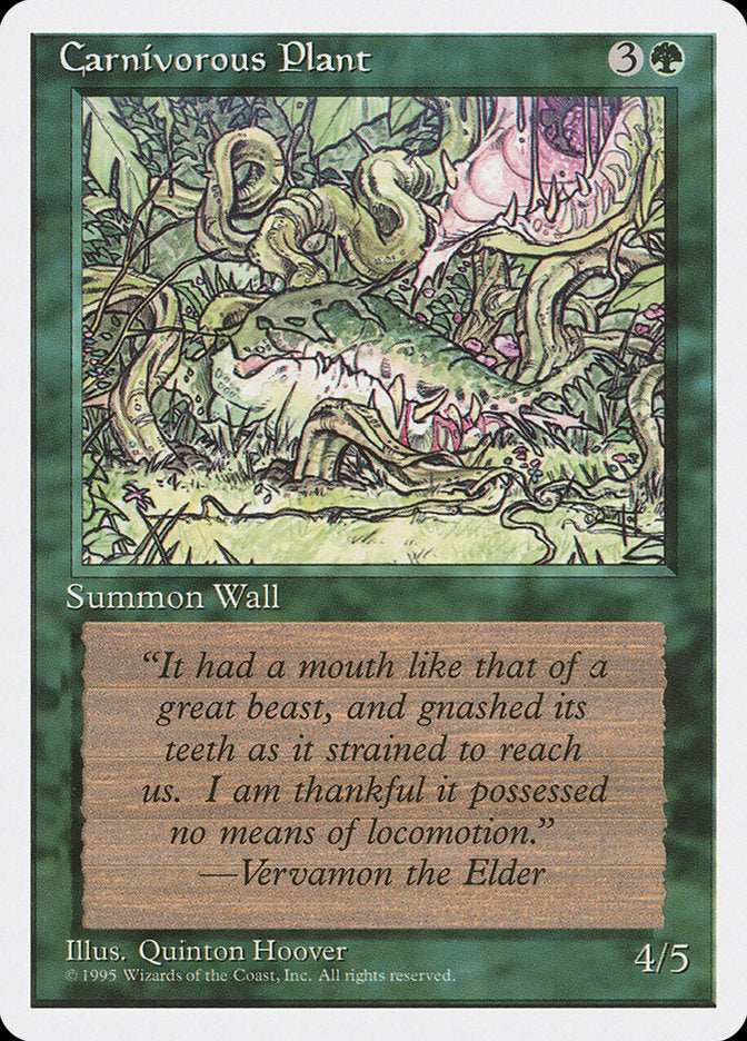 Planta Carnivora / Carnivorous Plant - Magic: The Gathering - MoxLand