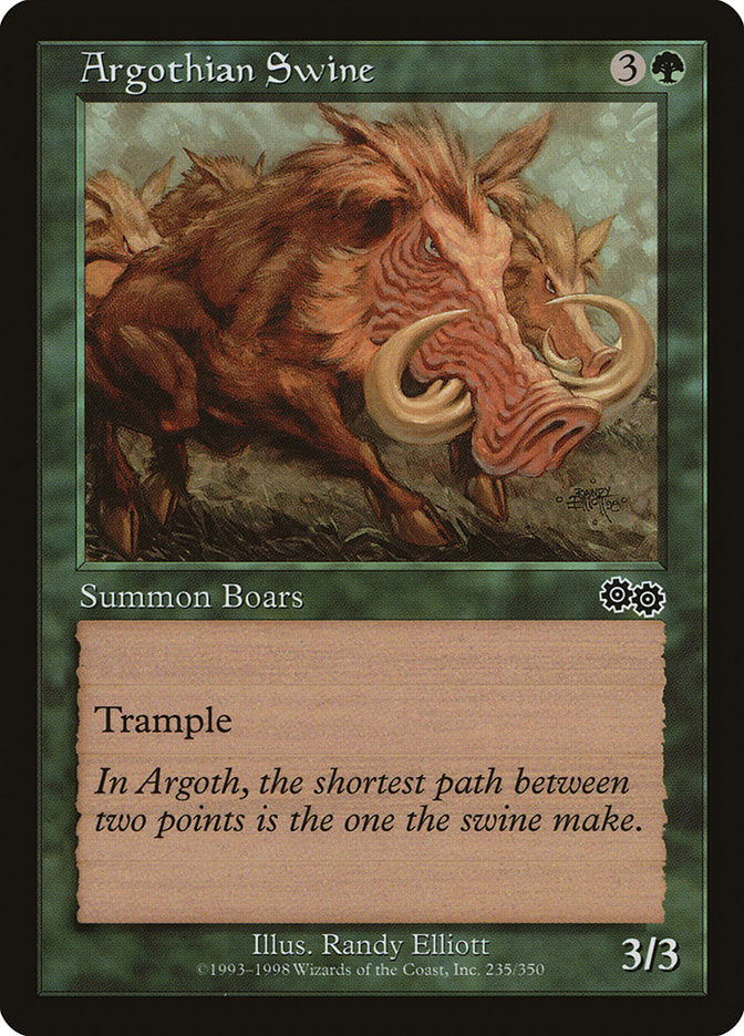 Suínos Argothianos / Argothian Swine - Magic: The Gathering - MoxLand