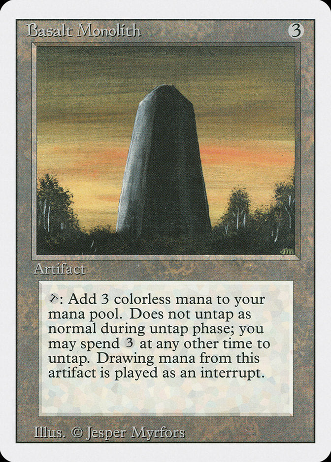 Basalt Monolith / Basalt Monolith - Magic: The Gathering - MoxLand