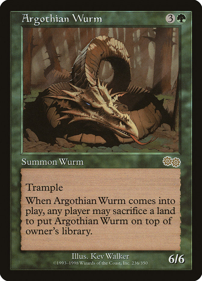 Vorme Argothiano / Argothian Wurm - Magic: The Gathering - MoxLand