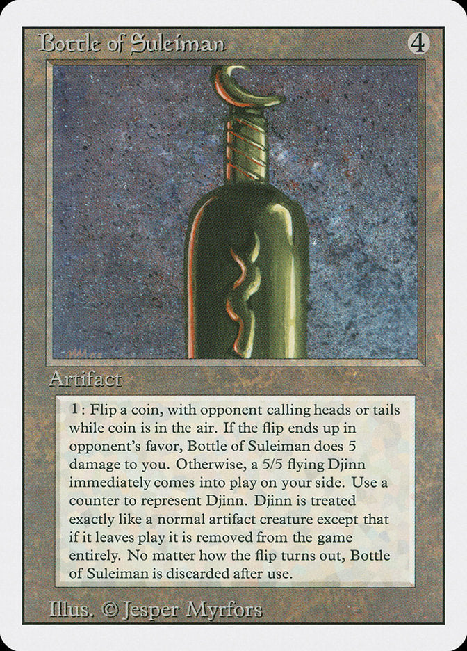 Garrafa de Suleiman / Bottle of Suleiman - Magic: The Gathering - MoxLand