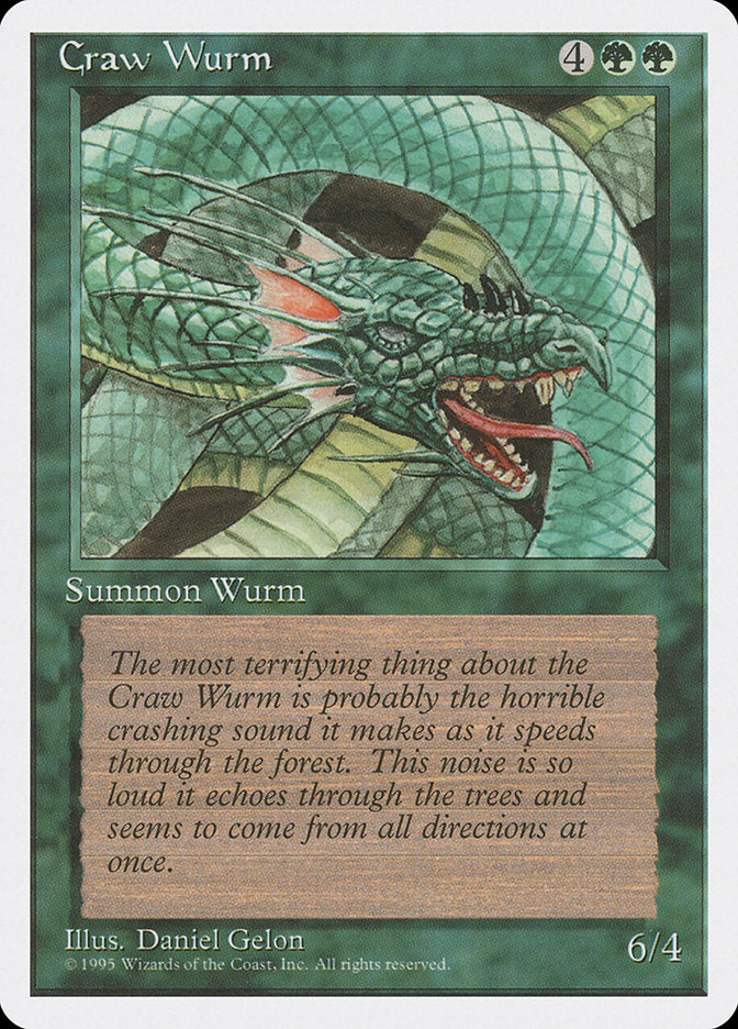 Serpente Terrestre de Craw / Craw Wurm - Magic: The Gathering - MoxLand