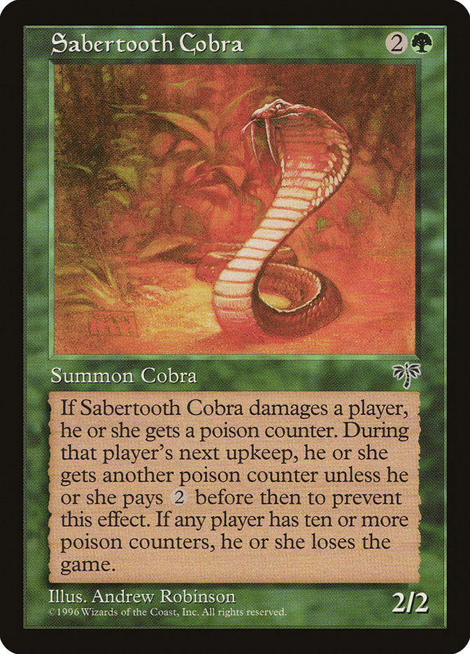 Naja Dente de Sabre / Sabertooth Cobra - Magic: The Gathering - MoxLand