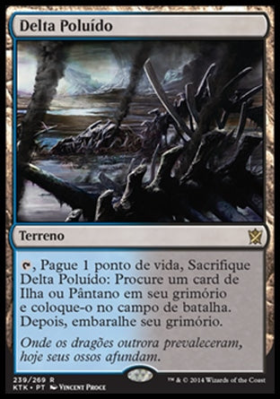 Delta Poluído / Polluted Delta - Magic: The Gathering - MoxLand