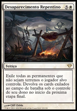 Desaparecimento Repentino / Sudden Disappearance - Magic: The Gathering - MoxLand