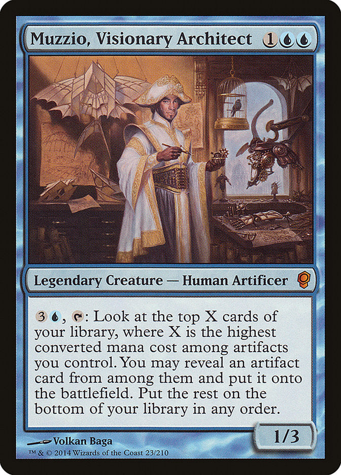 Muzzio, Visionary Architect / Muzzio, Visionary Architect - Magic: The Gathering - MoxLand