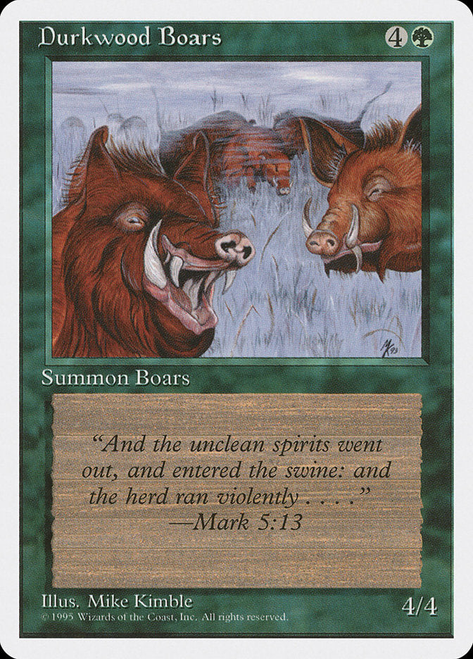 Javalis de Durkwood / Durkwood Boars - Magic: The Gathering - MoxLand