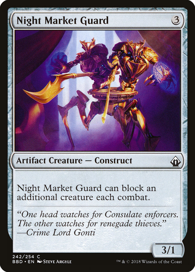 Guarda do Mercado Noturno / Night Market Guard - Magic: The Gathering - MoxLand