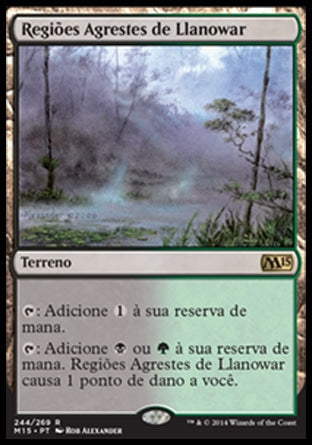 Regiões Agrestes de Llanowar / Llanowar Wastes - Magic: The Gathering - MoxLand