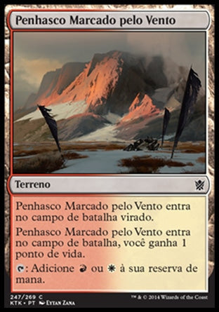 Penhasco Marcado pelo Vento / Wind-Scarred Crag - Magic: The Gathering - MoxLand