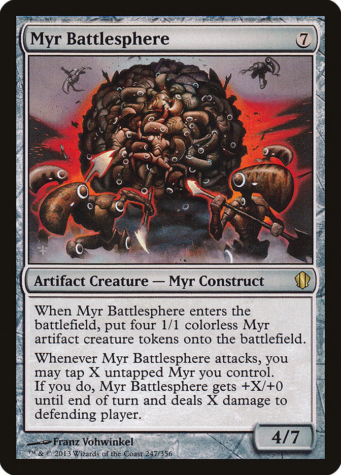 Esfera de Batalha Myr / Myr Battlesphere - Magic: The Gathering - MoxLand