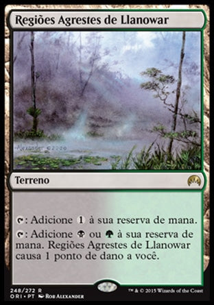 Regiões Agrestes de Llanowar / Llanowar Wastes - Magic: The Gathering - MoxLand