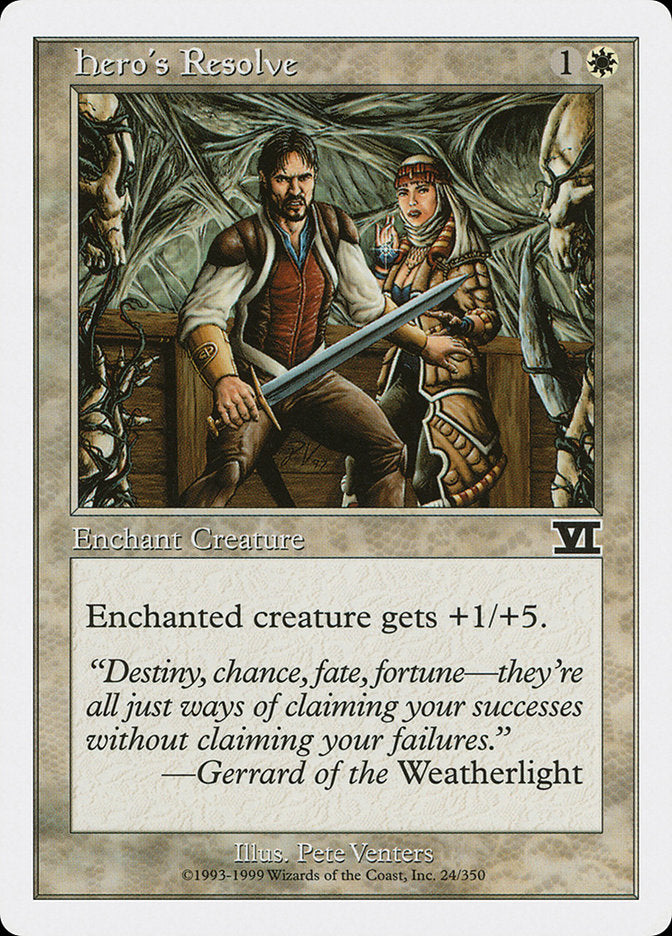 Resolução de Herói / Hero's Resolve - Magic: The Gathering - MoxLand