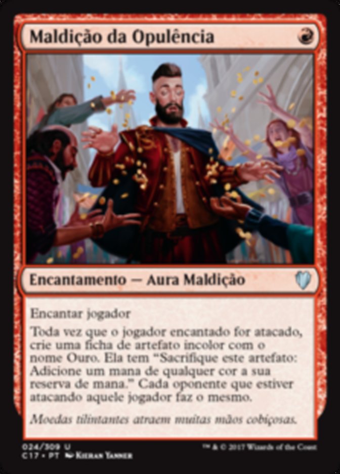 Maldição da Opulência / Curse of Opulence - Magic: The Gathering - MoxLand