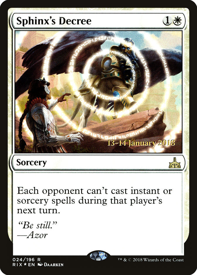 Decreto da Esfinge / Sphinx's Decree - Magic: The Gathering - MoxLand