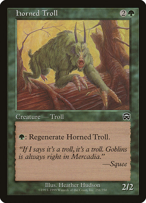 Trol com Chifres / Horned Troll - Magic: The Gathering - MoxLand