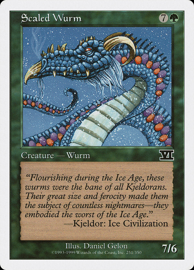 Serpente Terrestre Escamada / Scaled Wurm - Magic: The Gathering - MoxLand