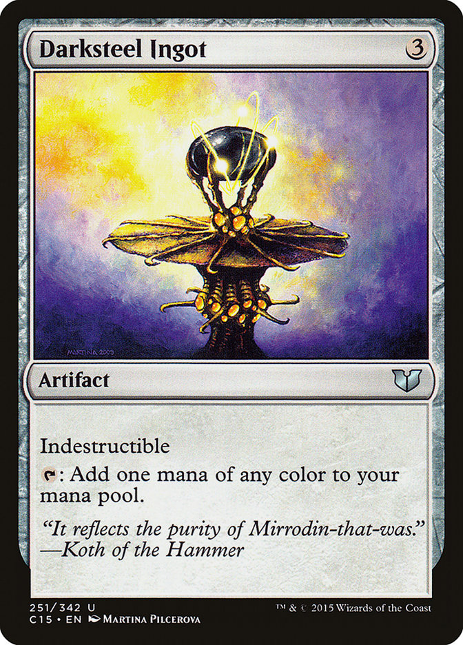 Lingote de Aço Negro / Darksteel Ingot - Magic: The Gathering - MoxLand