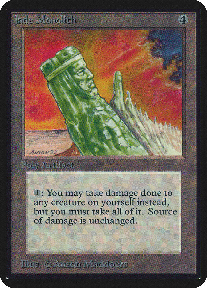 Monolito de Jade / Jade Monolith - Magic: The Gathering - MoxLand