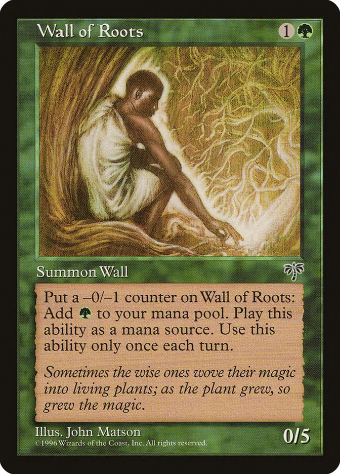 Barreira de Raízes / Wall of Roots - Magic: The Gathering - MoxLand