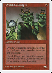 Recrutas Orcs / Orcish Conscripts - Magic: The Gathering - MoxLand