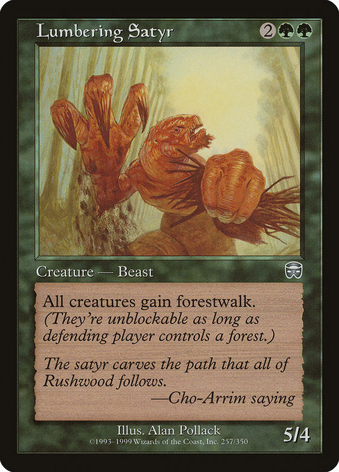 Sátiro Lenhador / Lumbering Satyr - Magic: The Gathering - MoxLand