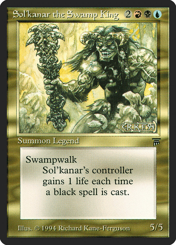 Sol'kanar, o Rei do Pântano / Sol'kanar the Swamp King - Magic: The Gathering - MoxLand