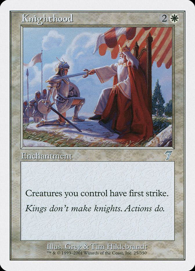 Ordem de Cavalaria / Knighthood - Magic: The Gathering - MoxLand