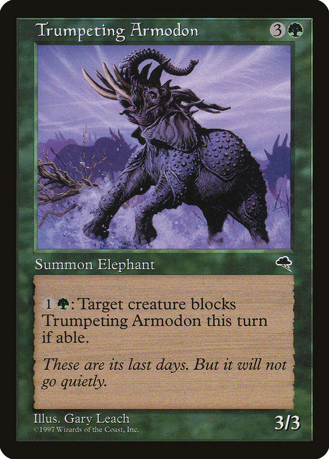 Armodonte Barridor / Trumpeting Armodon - Magic: The Gathering - MoxLand