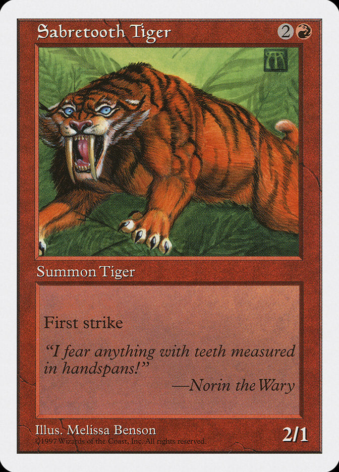 Tigre Dentes-de-Sabre / Sabretooth Tiger - Magic: The Gathering - MoxLand