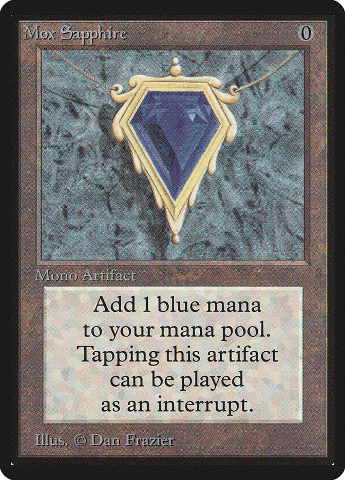 Mox de Safira / Mox Sapphire - Magic: The Gathering - MoxLand