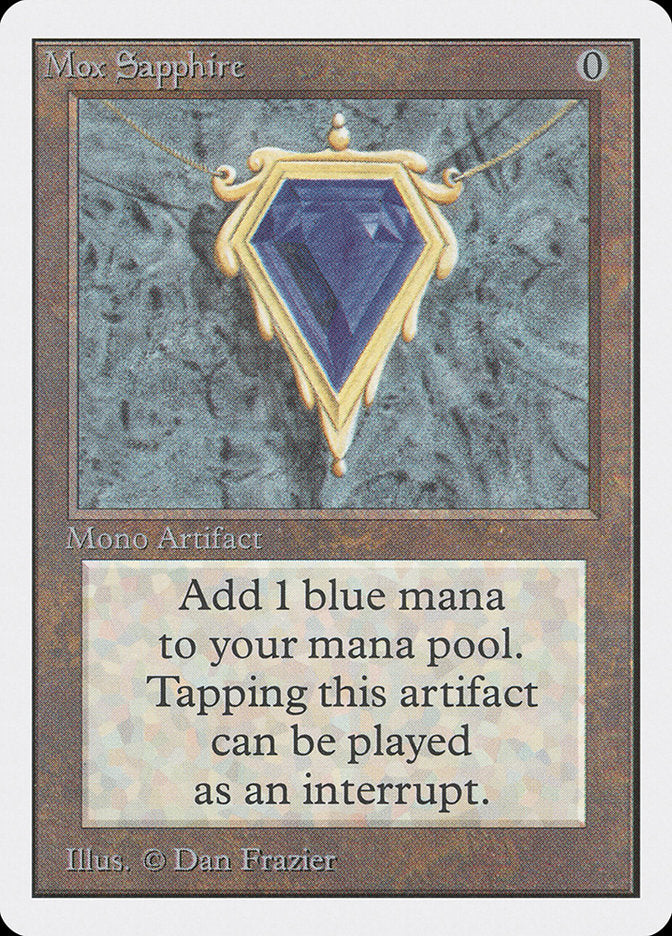 Mox de Safira / Mox Sapphire - Magic: The Gathering - MoxLand