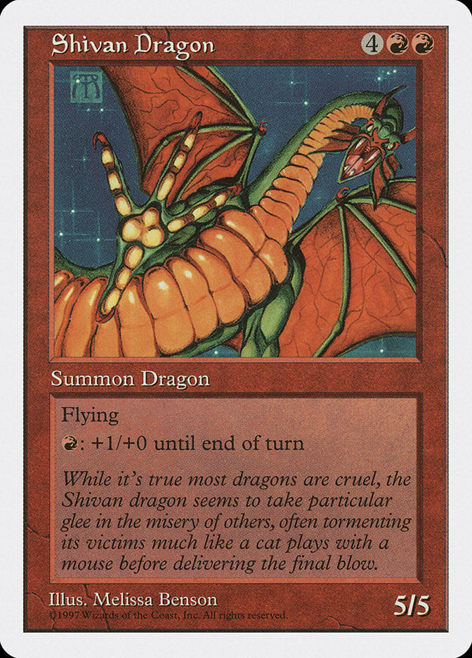 Dragão de Shiva / Shivan Dragon - Magic: The Gathering - MoxLand