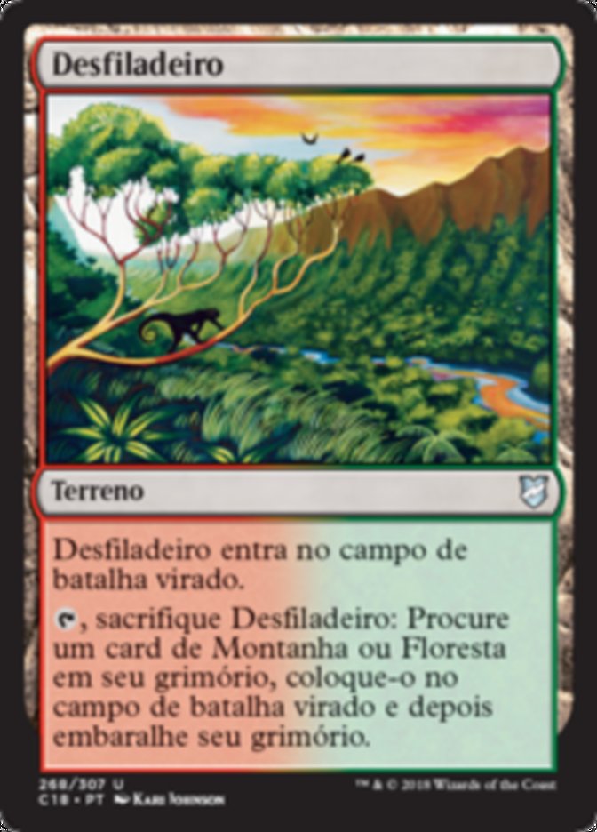 Desfiladeiro / Mountain Valley - Magic: The Gathering - MoxLand