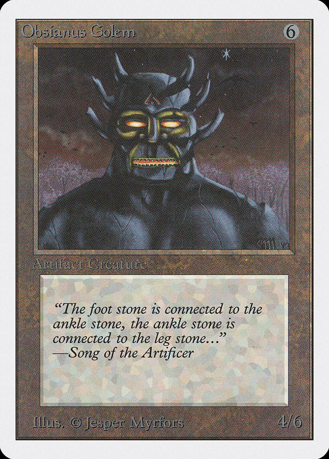 Golem Obsianus / Obsianus Golem - Magic: The Gathering - MoxLand