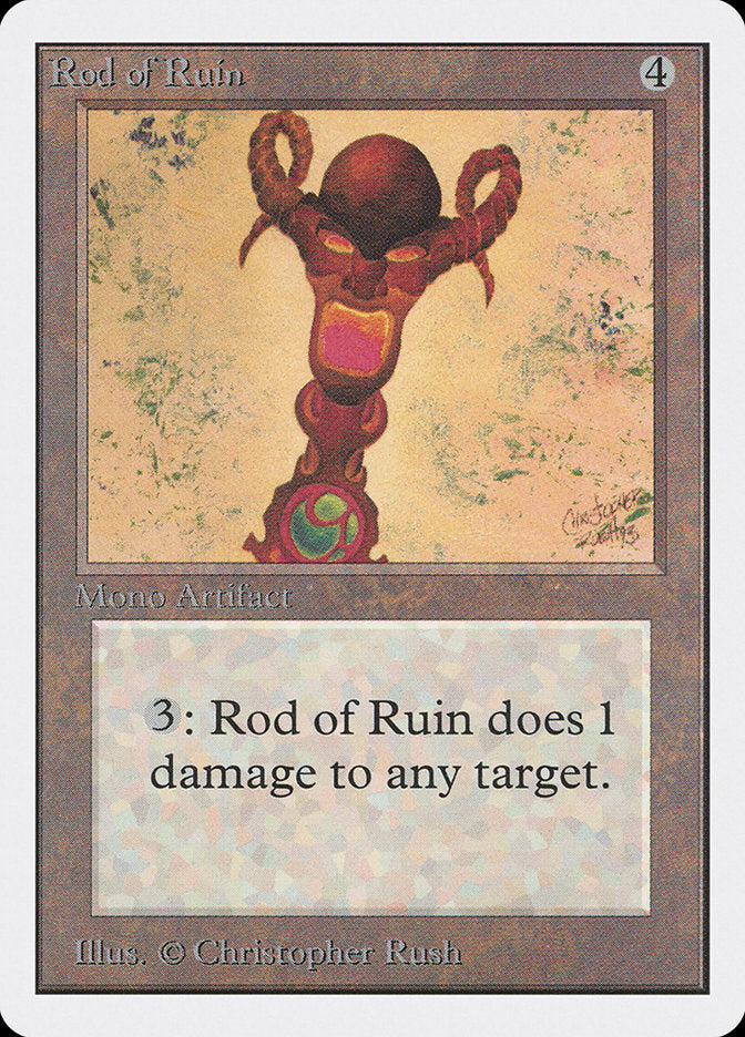 Bastão da Ruína / Rod of Ruin - Magic: The Gathering - MoxLand