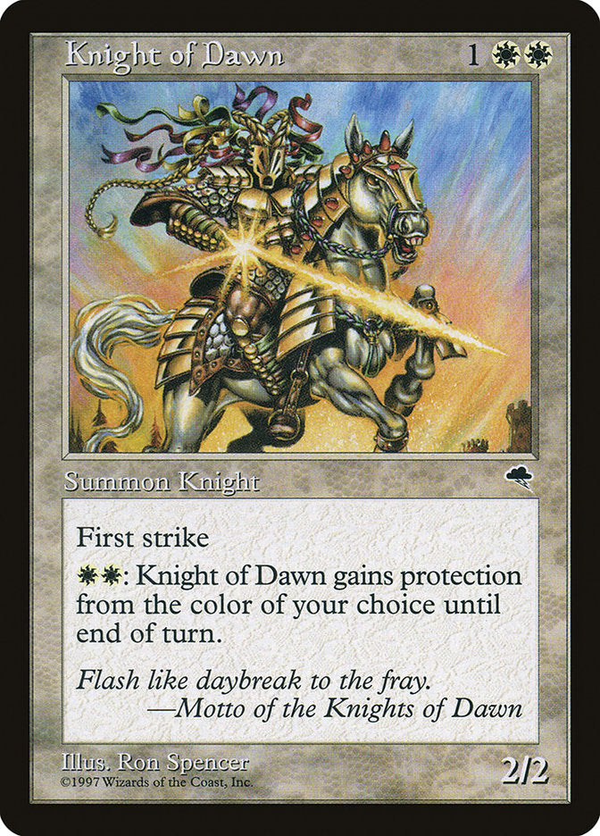 Cavaleiro do Alvorecer / Knight of Dawn - Magic: The Gathering - MoxLand